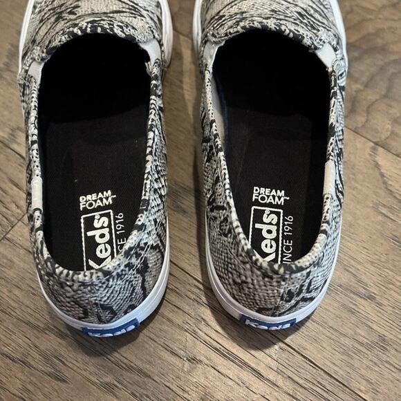 Keds Slip On Sneakers Snakeskin Print Casual Shoes Women's‎ - Picture 3 of 5